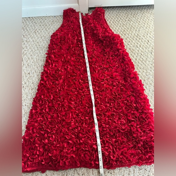 J. Crew Red floral texture Mini Dress Vibrant and Chic size 6 - Picture 9 of 11